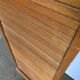 Oak curtained filing cabinet storage furniture 1950