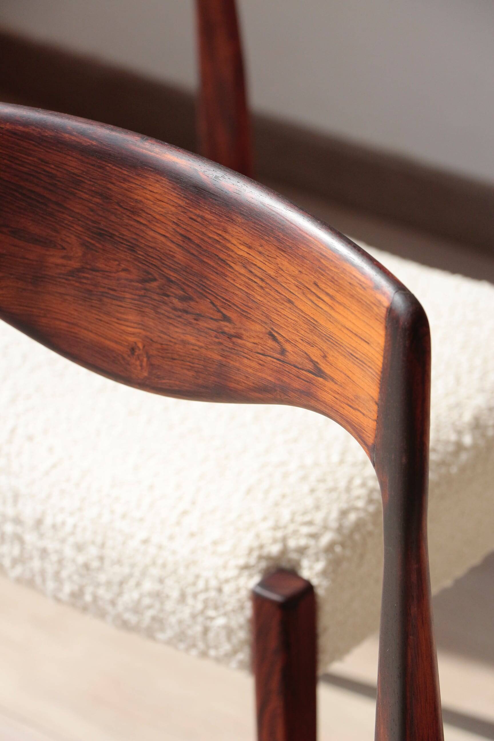 Set of 4 Scandinavian rosewood chairs – Otto Møller style | Vintage