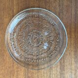 Vintage Finnish Glass Plates Solaris by Tapio Wirkkala for Iittala, Set of 5