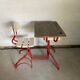 Bureau enfant acier et bois 1950