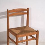 Chaise en bois et rotin, c.1920