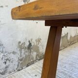 Aranjou farmhouse table in blond elm, 1950s