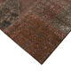 Tapis turc vintage noué à la main 204 cm x 299 cm tapis patchwork marron