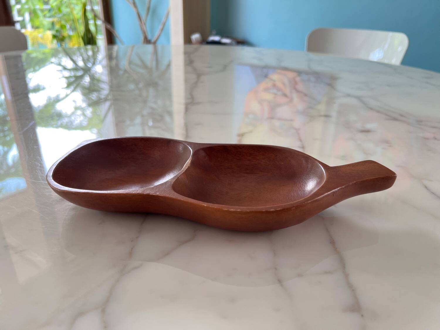 Scandinavian style wooden bowl