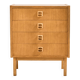 Oak chest of drawers with four drawers