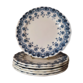 6 plates in earthenware iron by LG