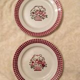 6 earthenware dessert plates