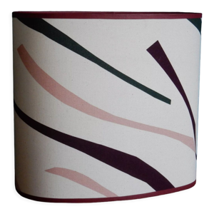 Abat-jour ovale tissu Marimekko