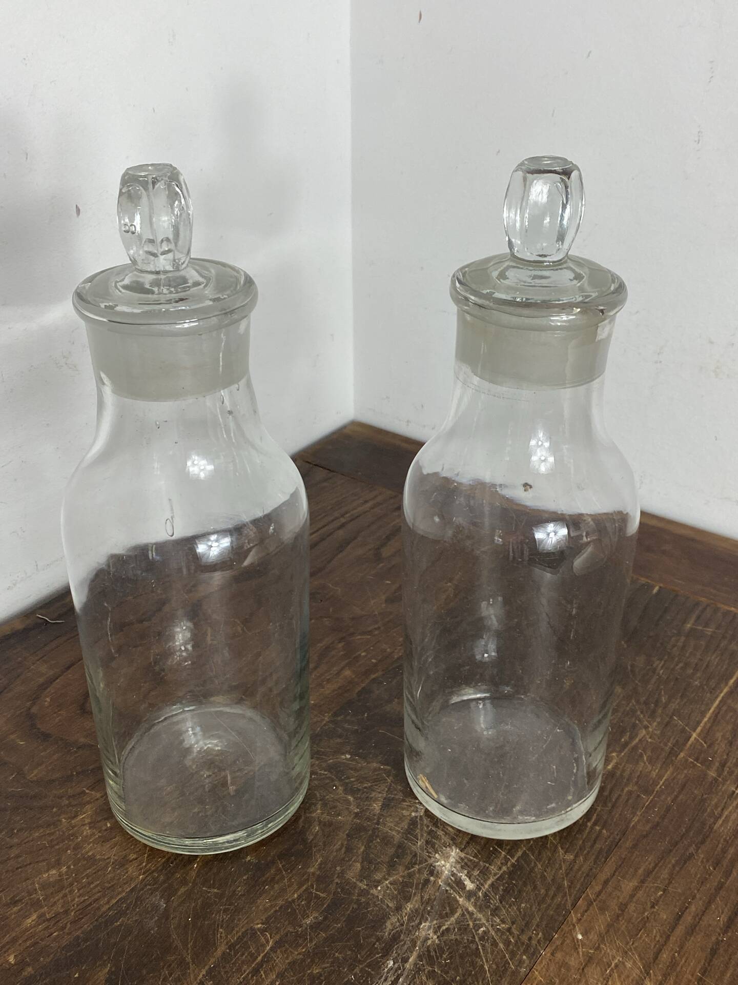Bouteilles  en verre soufflé