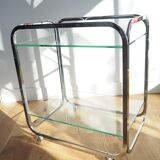 Desserte verre & chrome