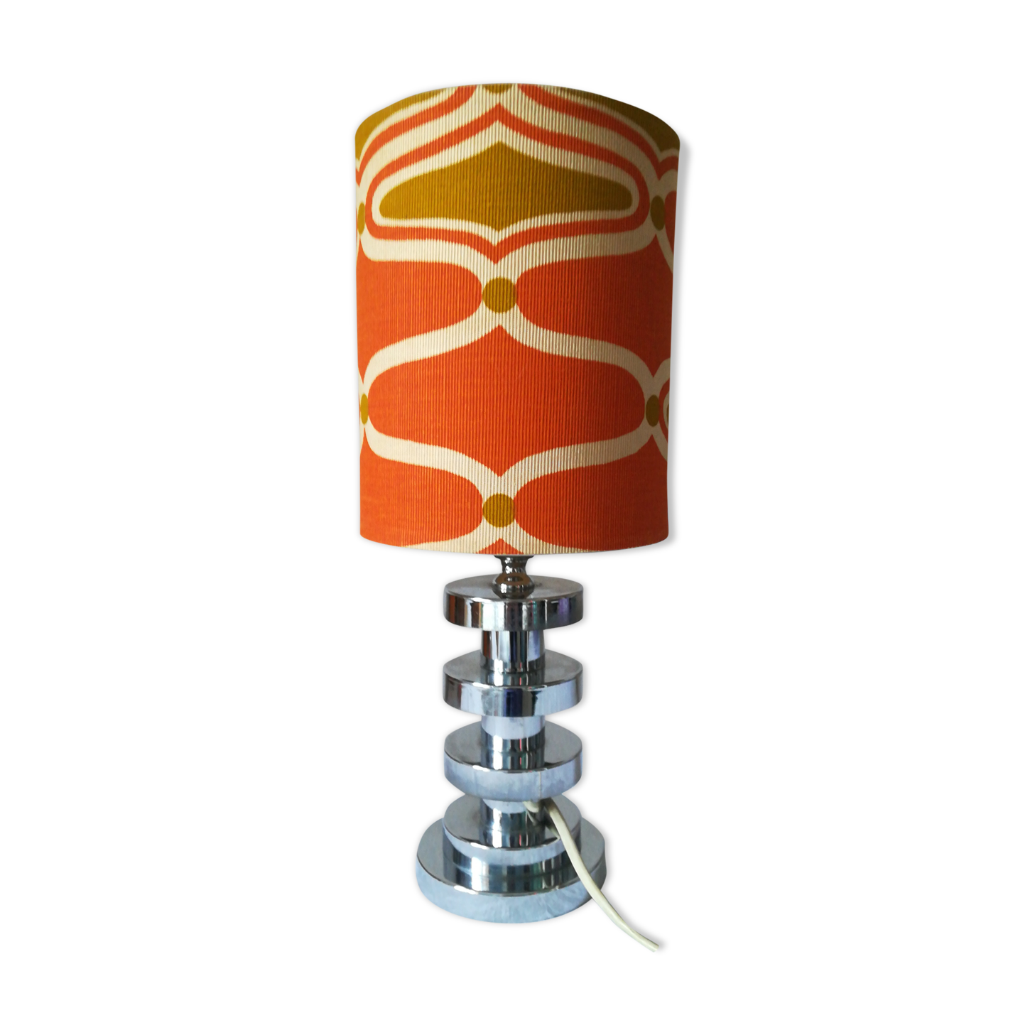 Chrome table lamp