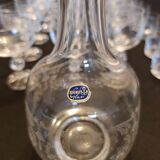 Set of 24 glasses + 1 Bohemia glass carafe