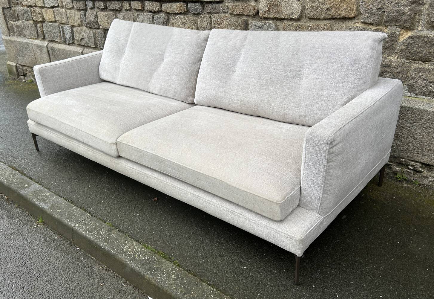 Sofa, sofa, "essentiel 154", 2 seater, VIP beige by Sergio Bicego, SABA,