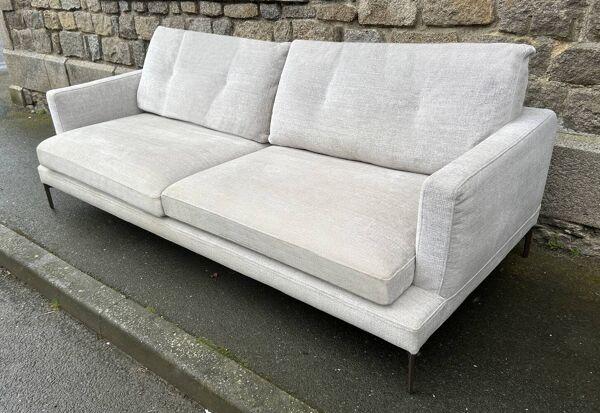 Canapé, sofa, ''essentiel 154'', 2 places, beige VIP par Sergio Bicego, SABA,