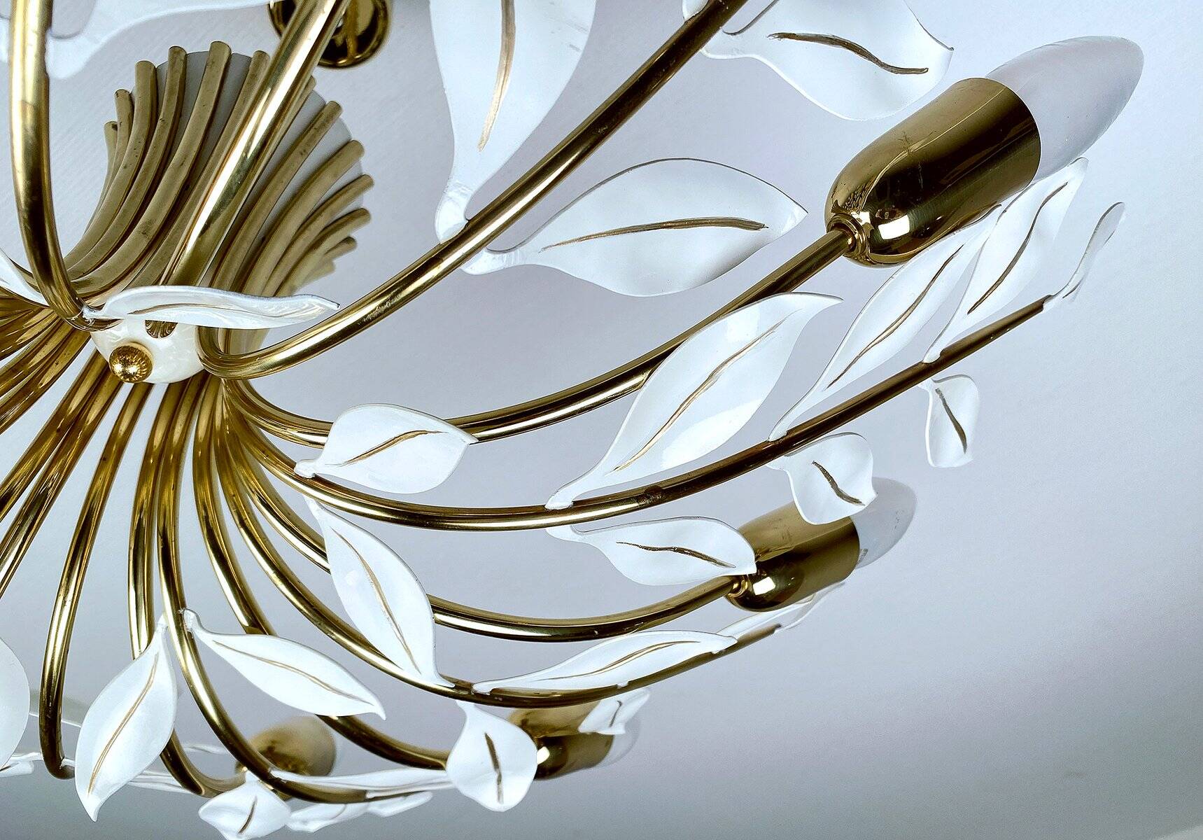 Large vintage pendant light from Vereinigte Werstaetten, 1950s