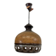 Vintage brown ceramic fat lava suspension