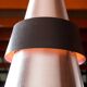 Large Danish Aluminum pendant light, Corona model by Jo Hammerborg for Fog & Mørup 1960.
