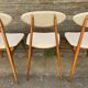 (Lot) Suite de 5 Chaises Pied Compas Restaurées