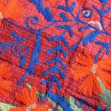 Indian Kantha Suzani embroidered in multicolour – cotton