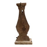 Pied de lampe en bois brut used