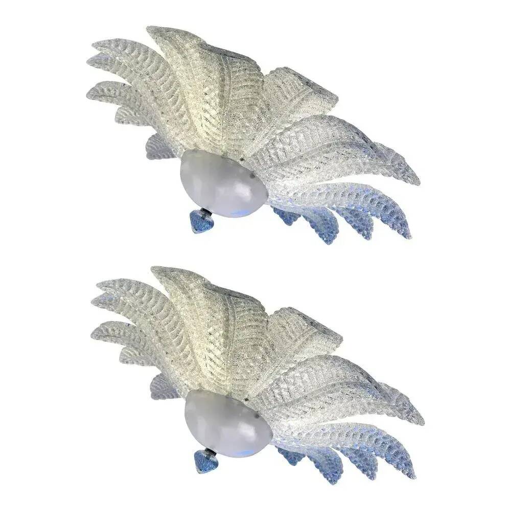 Sputnik Flush Mount in Murano Glass by Simoeng, Set of 2