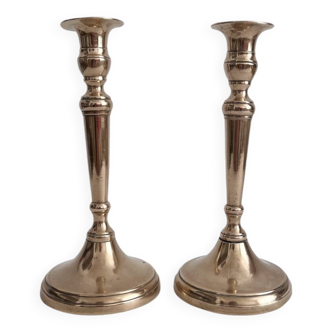 Antique candlesticks candlesticks baluster in brass copper