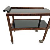 Art Deco bar cart or drinks trolley in the style of J. Halabala, 1930-40s Czechoslovakia