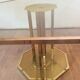 70s-style brass octagonal table