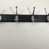 Black coat holder 4 patères