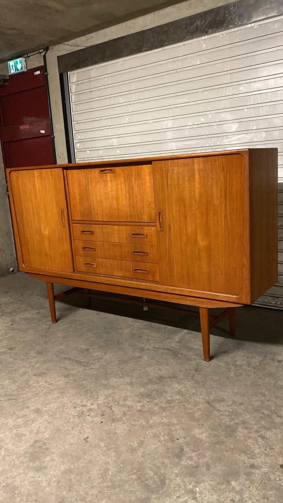 Vintage Scandinavian teak enfilade Clausen & son