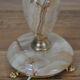 Lamp base in onyx and brass 60s