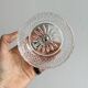 Antique sugar bowl in glass and lightweight metal