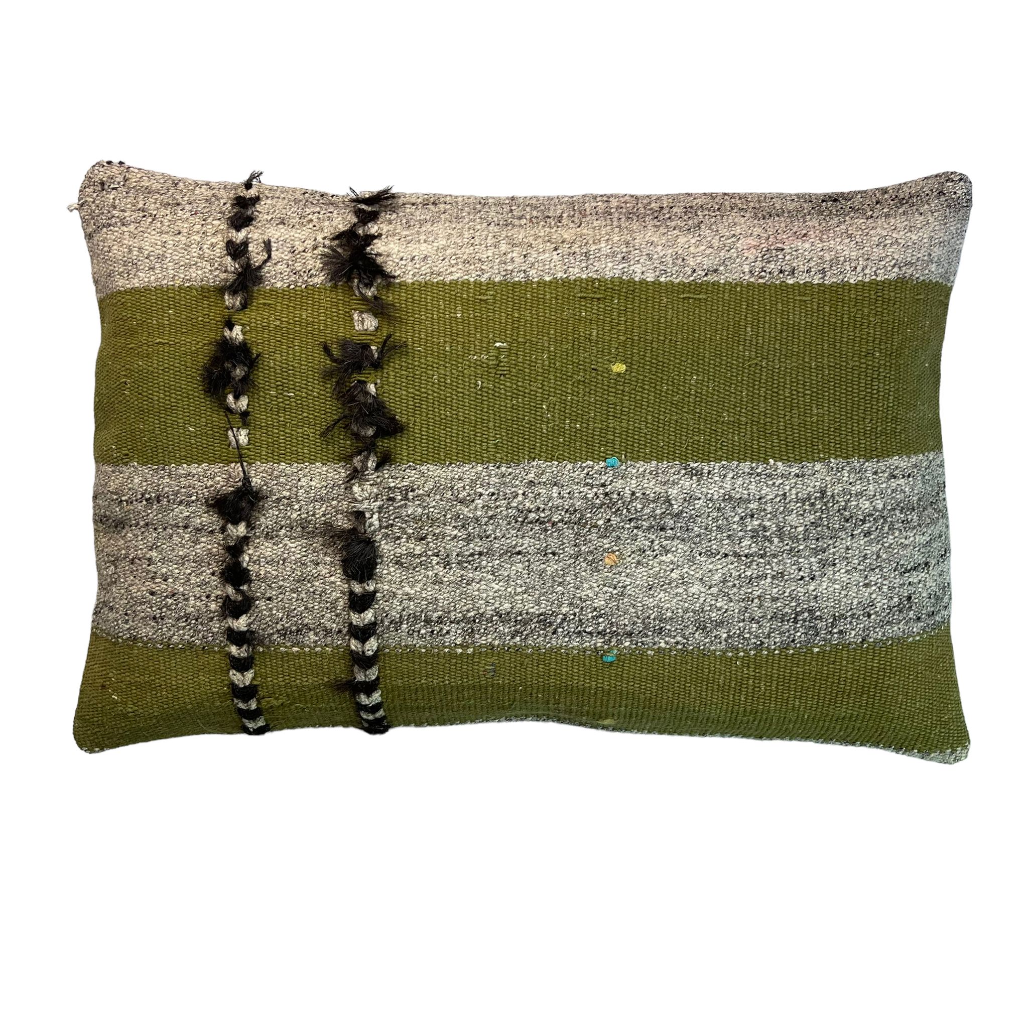 Housse de coussin vintage turque faite à la main, 40 x 60 cm