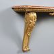 Old carved and gilded wooden console, Italy, 19th century.