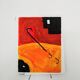 Abstract painting. "Imitate the future."