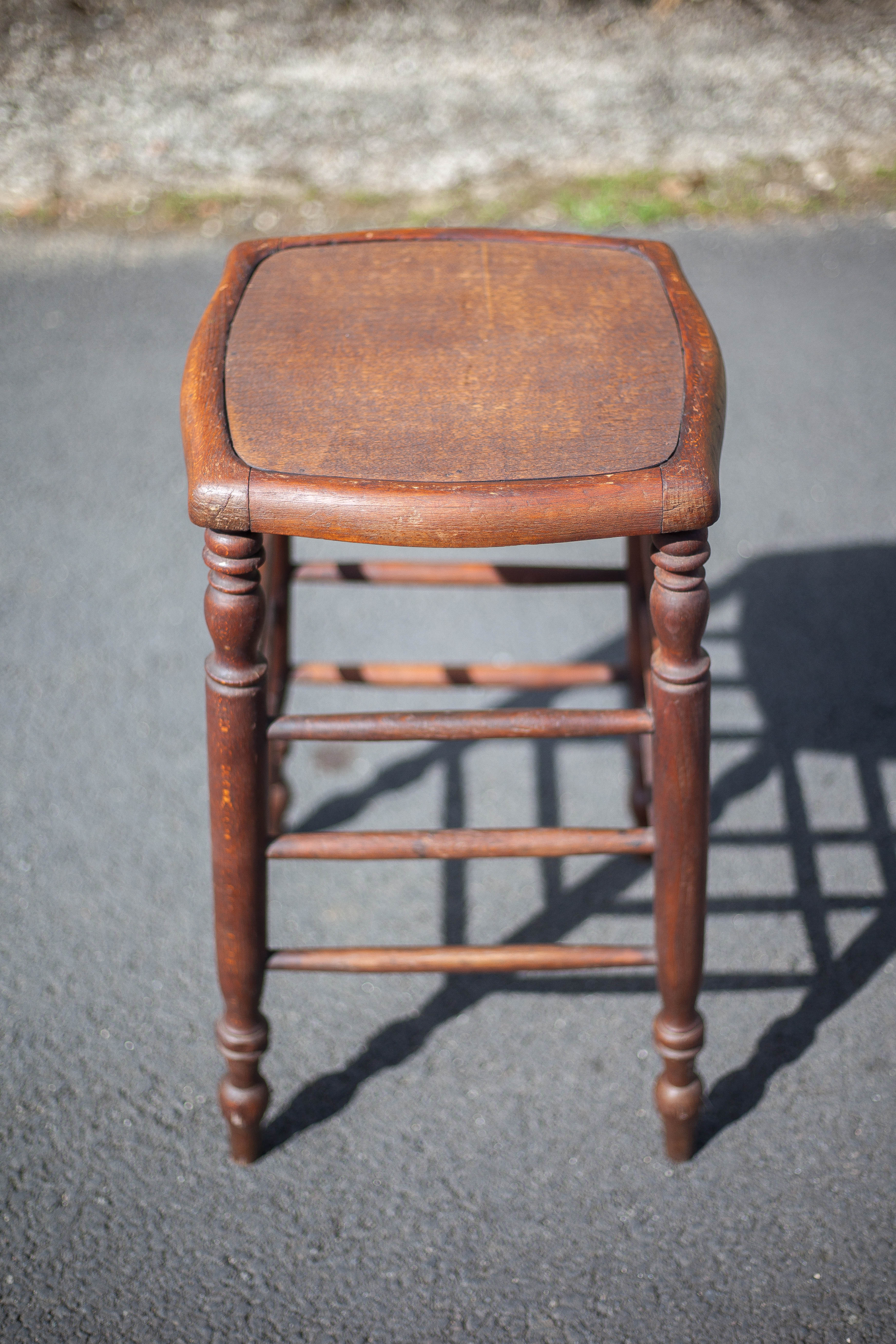 Wooden stool, bar stool