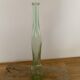 Mid-Century translucent green glass vase from the 1980s, slender silhouette, Czech Republic.