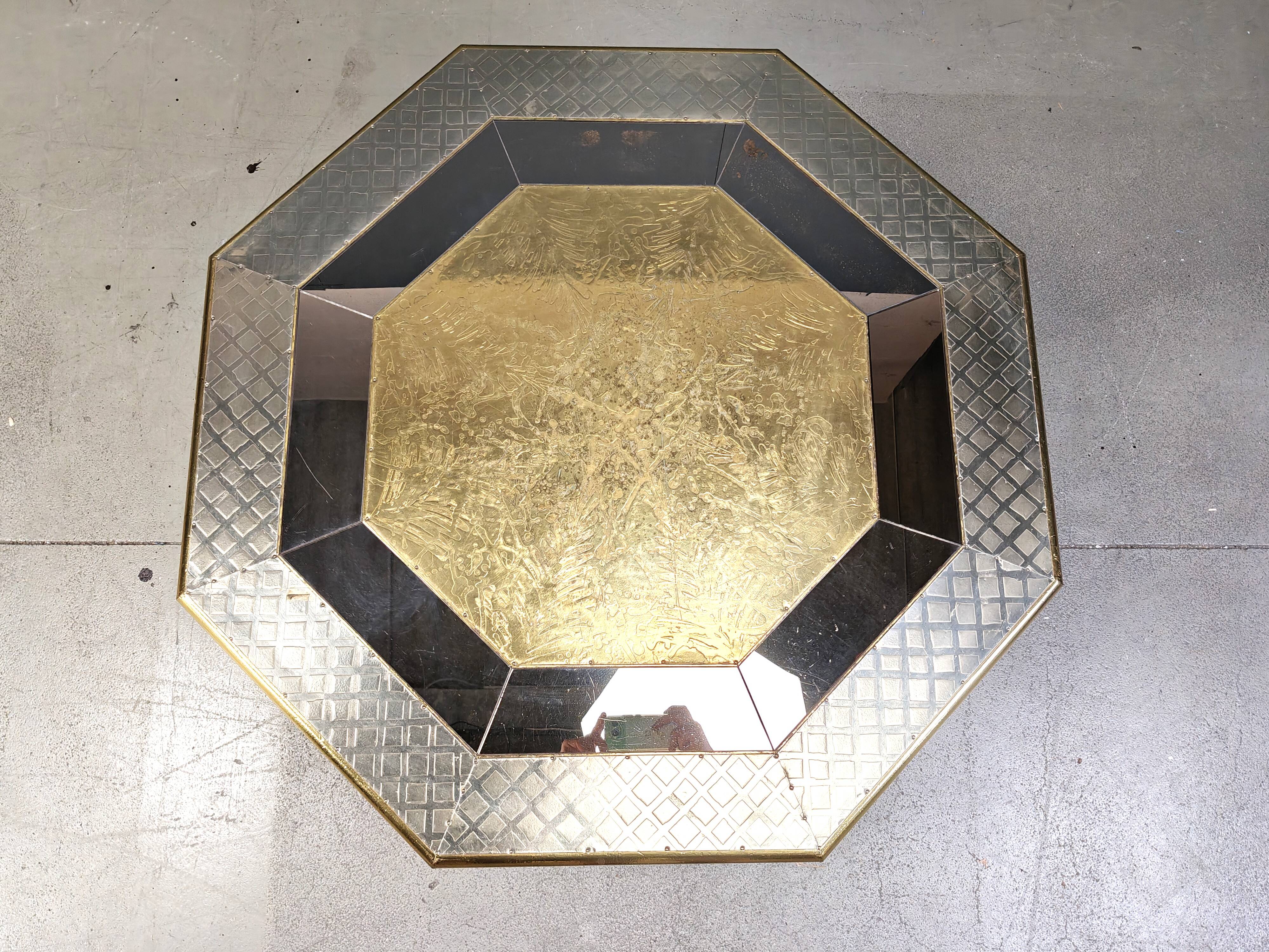 Vintage coffee table by Rodolfo Dubarry, 1970s