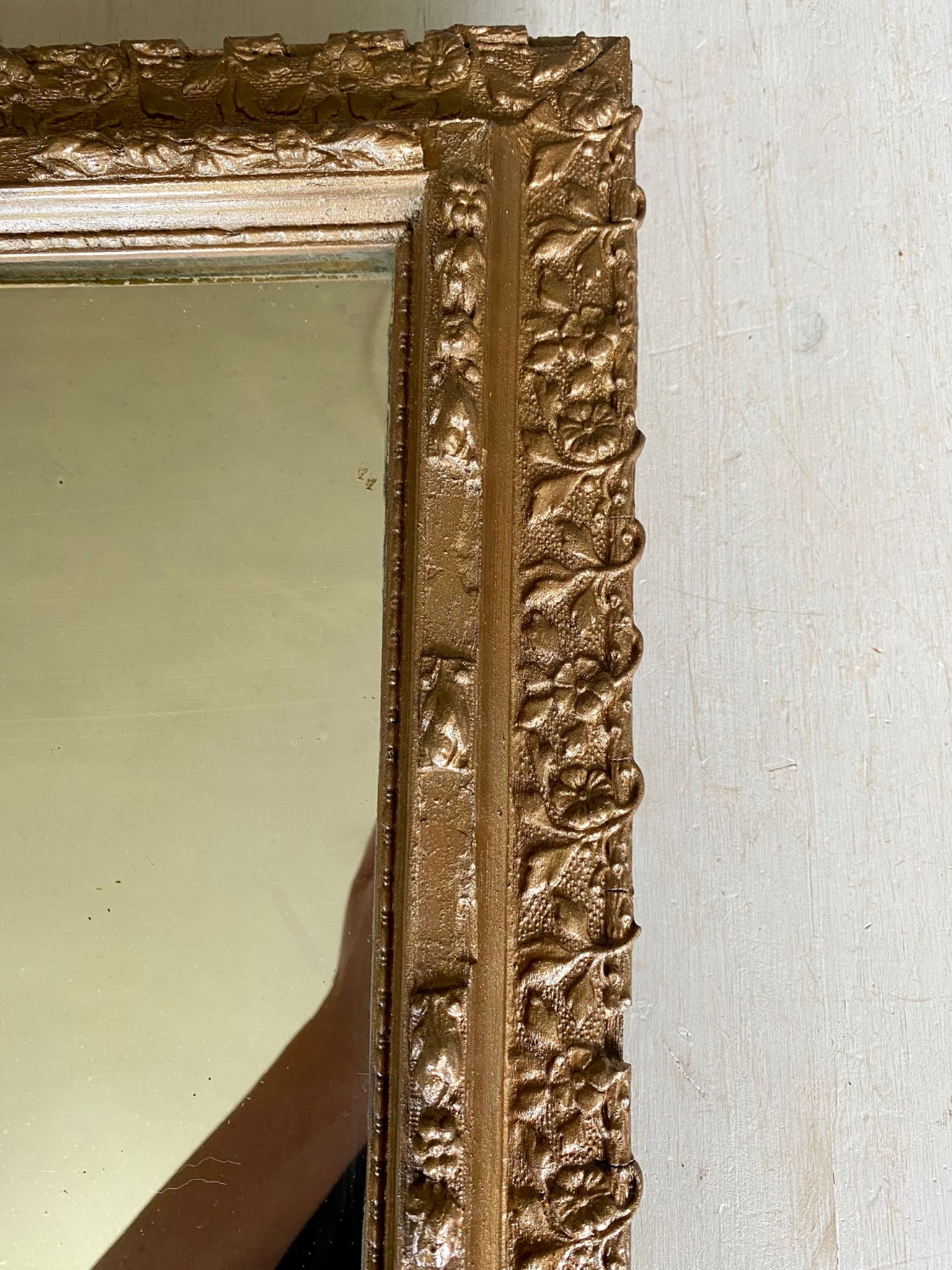 Ancien miroir doré début XXEME