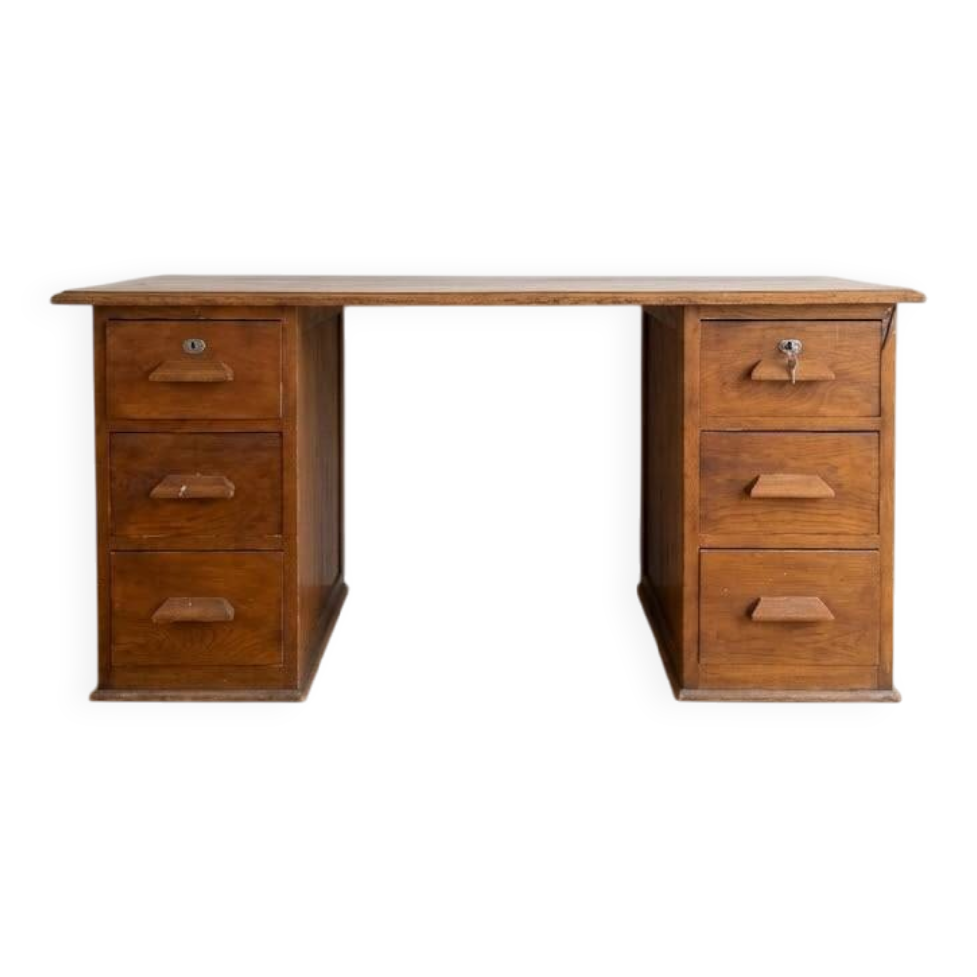 Antique solid wood desk