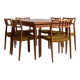 Ensemble de salle à manger en teck par Niels O. Møller pour JL Møbelfabrik, ensemble de 7, années 1960 (MK10285)