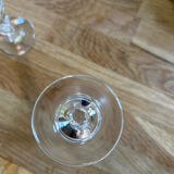 Set of 2 small glasses signed Lalique, Frejus model