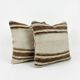 Set of 2 vintage kilim cushion covers 51x51 cm