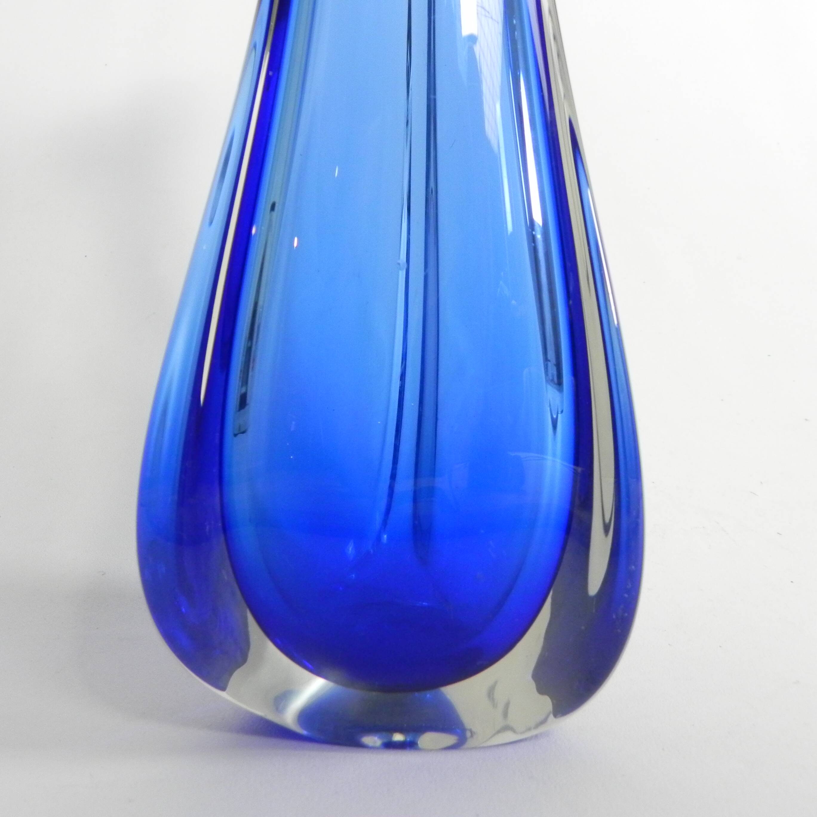 Vase Murano bleu de 59 cm, années 1950