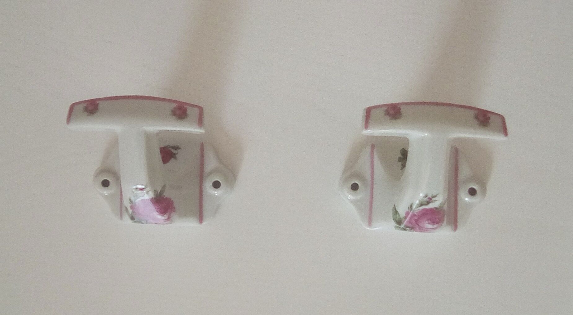 Pair of coat hooks old brothers Chapus limoges