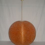 Suspension orange Sugar ball by John and Sylvia Reid from the 1960s.