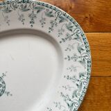 Opaque "Sagittaires" ironstone oval dish from Gien