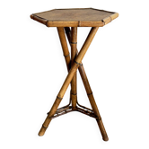 Vintage bamboo side table – Riviera spirit