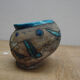 Vase en faïence émaillée bleu