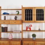 Oak system bookcase, Danish design, 1960s, designer: Henning Kjærnulf